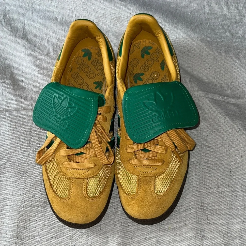Adidas Samba OG Sneakers Size 9 Yellow Green Excellent Condition